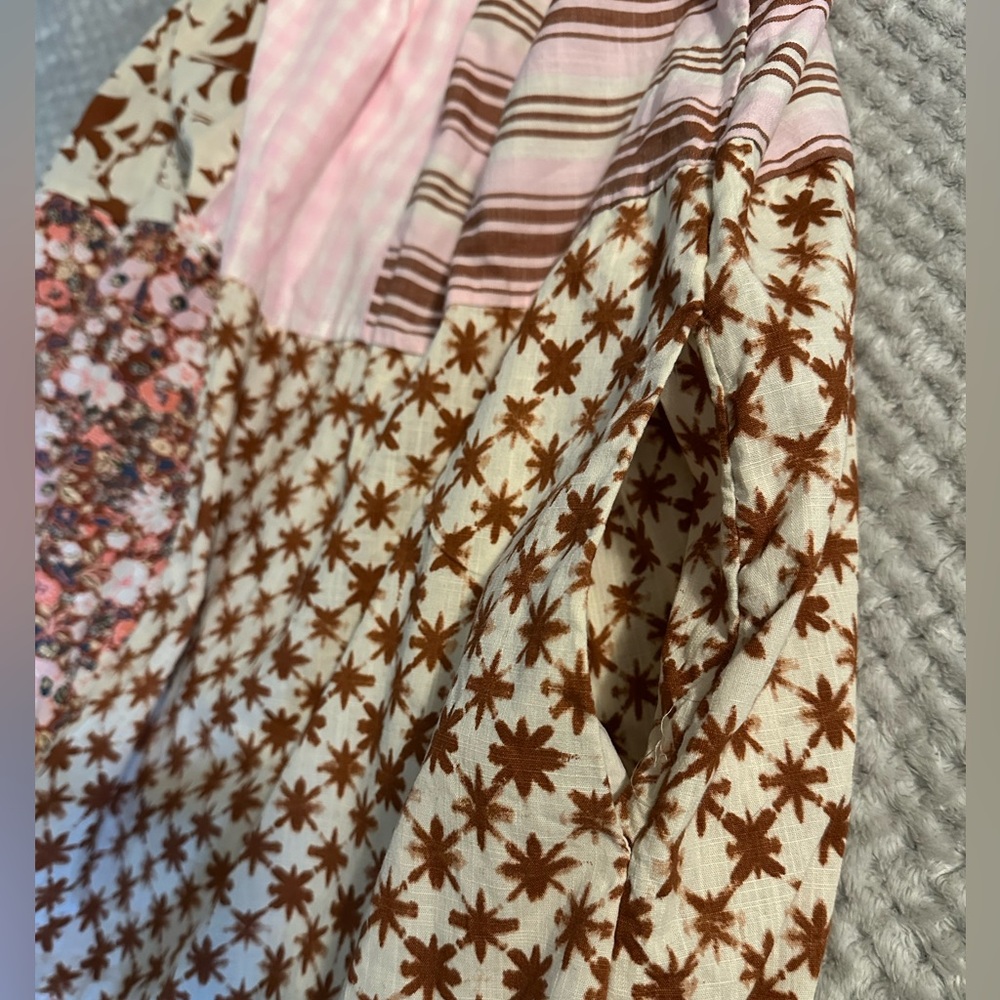 Maxi Patchwork Floral Spaghetti Strap Cottage-cor… - image 5